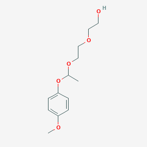 molecular formula C13H20O5 B13986476 2-[2-[1-(4-Methoxyphenoxy)ethoxy]ethoxy]ethanol CAS No. 28583-51-9