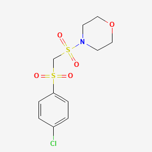 4-[(4-Chlorophenyl)sulfonylmethylsulfonyl]morpholine