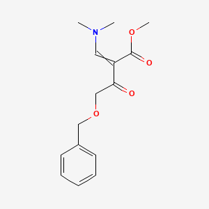 2-[(Dimethylamino)methylene]-3-oxo-4-(phenylmethoxy)butanoic acid methyl ester