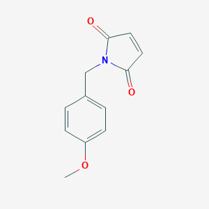 molecular formula C12H11NO3 B139865 1-((4-甲氧基苯基)甲基)-1H-吡咯-2,5-二酮 CAS No. 140480-96-2