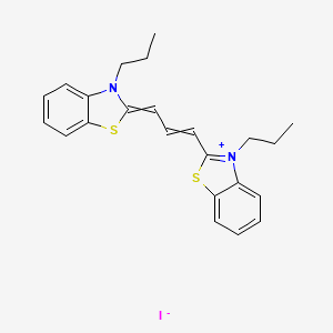 molecular formula C23H25IN2S2 B1398652 3-丙基-2-((1E,3Z)-3-(3-丙基苯并[d]噻唑-2(3H)-亚甲基)丙-1-烯-1-基)苯并[d]噻唑-3-鎓碘化物 CAS No. 53336-12-2