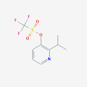 molecular formula C9H10F3NO3S B13986520 2-Isopropylpyridin-3-yl trifluoromethanesulfonate 