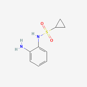 molecular formula C9H12N2O2S B13986599 N-(2-aminophenyl)cyclopropanesulfonamide 