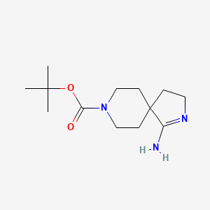 tert-Butyl 1-amino-2,8-diazaspiro[4.5]dec-1-ene-8-carboxylate