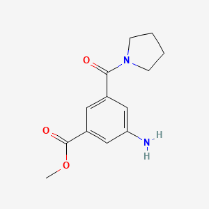 Methyl 3-amino-5-(pyrrolidine-1-carbonyl)benzoate