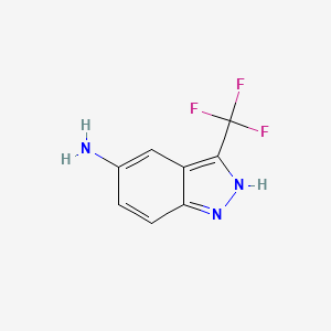 1H-Indazol-5-amine, 3-(trifluoromethyl)-