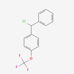 1-[Chloro(phenyl)methyl]-4-(trifluoromethoxy)benzene