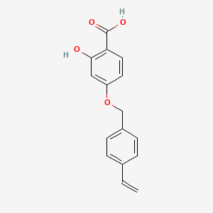 4-[(4-Ethenylphenyl)methoxy]-2-hydroxybenzoic acid