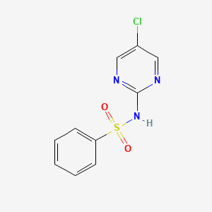 molecular formula C10H8ClN3O2S B13986710 n-(5-Chloropyrimidin-2-yl)benzenesulfonamide CAS No. 5433-20-5