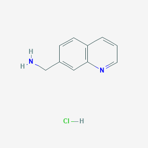 molecular formula C10H11ClN2 B1398673 (喹啉-7-基)甲胺盐酸盐 CAS No. 1446282-13-8