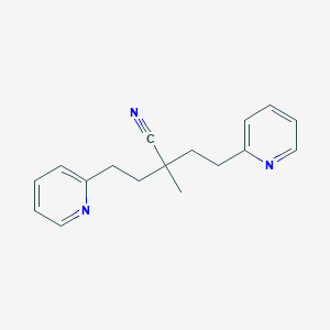 molecular formula C17H19N3 B13986790 2-Pyridinebutanenitrile,a-methyl-a-[2-(2-pyridinyl)ethyl]- CAS No. 6301-77-5