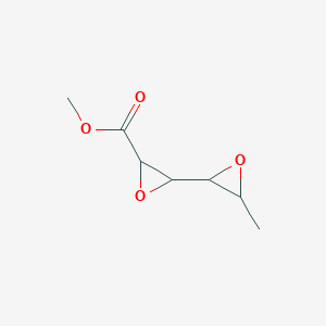 molecular formula C7H10O4 B13986808 Methyl 3-(3-methyloxiran-2-yl)oxirane-2-carboxylate CAS No. 5120-63-8