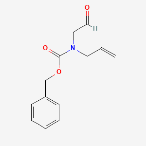 molecular formula C13H15NO3 B1398681 苄基烯丙基(2-氧代乙基)氨基甲酸酯 CAS No. 370880-75-4