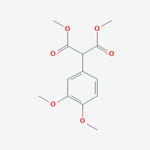 molecular formula C13H16O6 B13986820 Dimethyl (3,4-dimethoxyphenyl)propanedioate CAS No. 100613-73-8