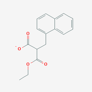 molecular formula C16H15O4- B13986837 3-Ethoxy-2-[(naphthalen-1-yl)methyl]-3-oxopropanoate CAS No. 105852-67-3