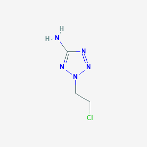 molecular formula C3H6ClN5 B13986861 2-(2-Chloroethyl)tetrazol-5-amine CAS No. 15284-32-9