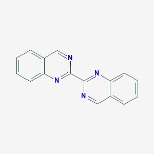 molecular formula C16H10N4 B13986865 2,2'-Biquinazoline CAS No. 735-72-8