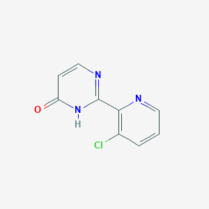 molecular formula C9H6ClN3O B1398688 2-(3-氯-吡啶-2-基)-嘧啶-4-醇 CAS No. 1089330-88-0