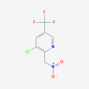 molecular formula C7H4ClF3N2O2 B1398690 3-氯-2-(硝基甲基)-5-(三氟甲基)吡啶 CAS No. 790229-60-6