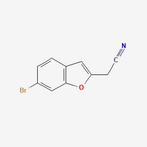 2-(6-Bromobenzofuran-3-yl)acetonitrile