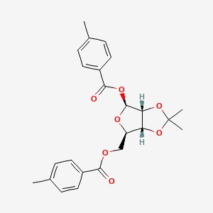 B1398693 1,5-Di-O-(4-methylbenzoyl)-2,3-O-isopropylidene-beta-D-ribofuranose CAS No. 86042-28-6