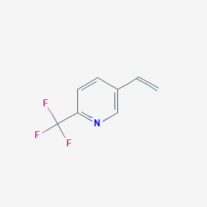 molecular formula C8H6F3N B1398696 2-(Trifluoromethyl)-5-vinylpyridine CAS No. 1133879-76-1