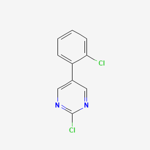 molecular formula C10H6Cl2N2 B13986962 2-Chloro-5-(2-chlorophenyl)pyrimidine CAS No. 75175-41-6