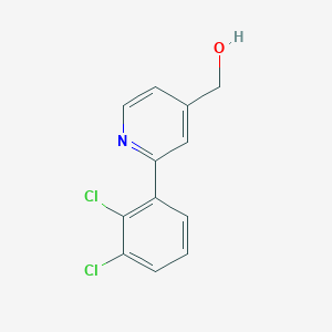 molecular formula C12H9Cl2NO B13986966 2-(2,3-Dichlorophenyl)pyridine-4-methanol 