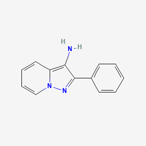 molecular formula C13H11N3 B13986987 2-Phenylpyrazolo[1,5-a]pyridin-3-amine CAS No. 122643-82-7