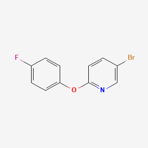 molecular formula C11H7BrFNO B1398701 5-Bromo-2-(4-fluorophenoxy)pyridine CAS No. 936343-65-6