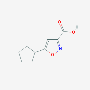 molecular formula C9H11NO3 B1398706 5-环戊基-异恶唑-3-羧酸 CAS No. 908856-67-7