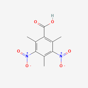 molecular formula C10H10N2O6 B13987064 2,4,6-Trimethyl-3,5-dinitrobenzoic acid CAS No. 55610-37-2