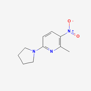 molecular formula C10H13N3O2 B1398707 2-甲基-6-(吡咯烷-1-基)-3-硝基吡啶 CAS No. 1435954-07-6
