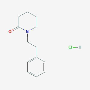 molecular formula C13H18ClNO B13987090 1-(2-Phenylethyl)piperidin-2-one;hydrochloride 