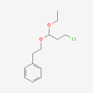 molecular formula C13H19ClO2 B13987120 [2-(3-Chloro-1-ethoxypropoxy)ethyl]benzene CAS No. 170856-44-7