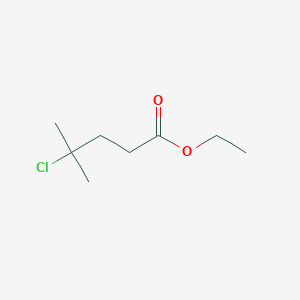 molecular formula C8H15ClO2 B13987158 Ethyl 4-chloro-4-methylpentanoate CAS No. 71441-79-7