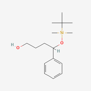 molecular formula C16H28O2Si B1398716 4-((tert-Butyldimethylsilyl)oxy)-4-phenylbutan-1-ol CAS No. 241818-03-1