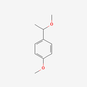 molecular formula C10H14O2 B13987166 1-Methoxy-4-(1-methoxyethyl)benzene CAS No. 77525-91-8