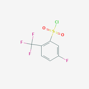 molecular formula C7H3ClF4O2S B1398719 5-氟-2-(三氟甲基)苯磺酰氯 CAS No. 915763-87-0