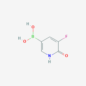 molecular formula C5H5BFNO3 B1398720 (5-氟-6-羟基吡啶-3-基)硼酸 CAS No. 1141886-36-3