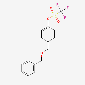 [4-(Phenylmethoxymethyl)cyclohexen-1-yl] trifluoromethanesulfonate