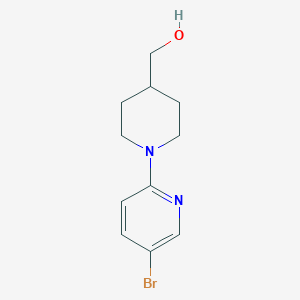 molecular formula C11H15BrN2O B13987219 (1-(5-Bromopyridin-2-yl)piperidin-4-yl)methanol 