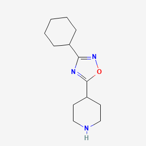 4-(3-Cyclohexyl-1,2,4-oxadiazol-5-yl)piperidine