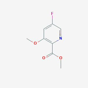 molecular formula C8H8FNO3 B13987285 Methyl 5-fluoro-3-methoxypicolinate 