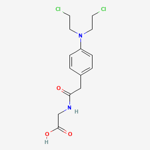 n-({4-[Bis(2-chloroethyl)amino]phenyl}acetyl)glycine