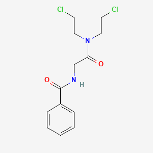 N-[2-[bis(2-chloroethyl)amino]-2-oxoethyl]benzamide