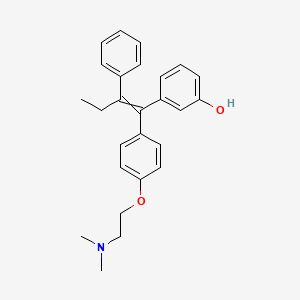 3-(1-{4-[2-(Dimethylamino)ethoxy]phenyl}-2-phenylbut-1-en-1-yl)phenol