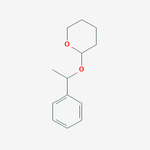 molecular formula C13H18O2 B13987339 2H-Pyran, tetrahydro-2-(1-phenylethoxy)- CAS No. 105966-39-0