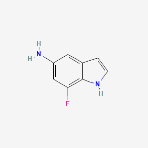 molecular formula C8H7FN2 B1398734 7-氟-1H-吲哚-5-胺 CAS No. 926028-84-4