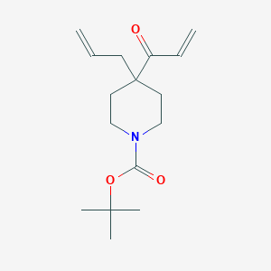 molecular formula C16H25NO3 B13987356 tert-Butyl 4-acryloyl-4-allylpiperidine-1-carboxylate 